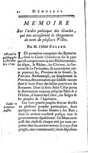 Académie Royale des Inscriptions et Belles Lettres. Mémoires..