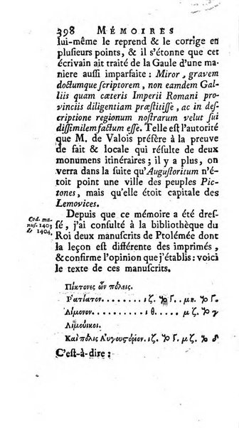 Académie Royale des Inscriptions et Belles Lettres. Mémoires..