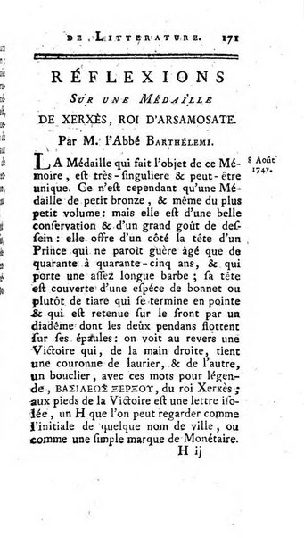 Académie Royale des Inscriptions et Belles Lettres. Mémoires..