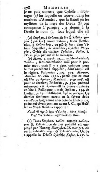 Académie Royale des Inscriptions et Belles Lettres. Mémoires..