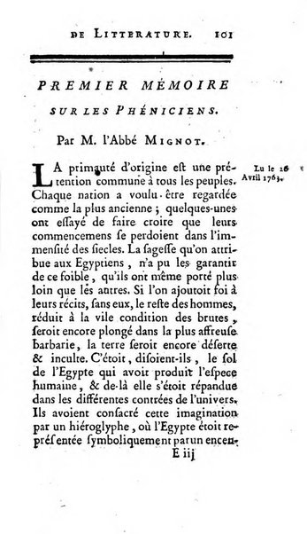 Académie Royale des Inscriptions et Belles Lettres. Mémoires..