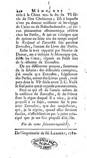 Académie Royale des Inscriptions et Belles Lettres. Mémoires..