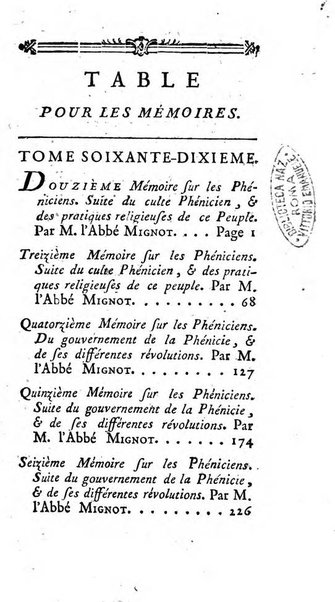 Académie Royale des Inscriptions et Belles Lettres. Mémoires..