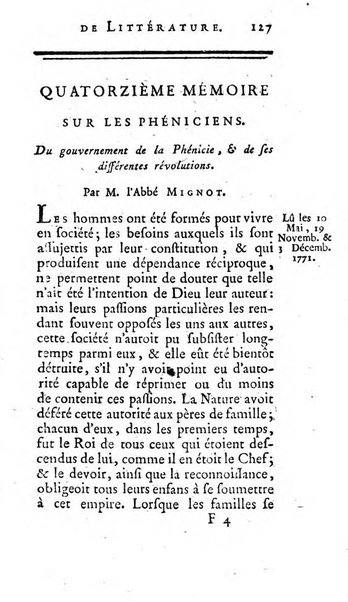 Académie Royale des Inscriptions et Belles Lettres. Mémoires..