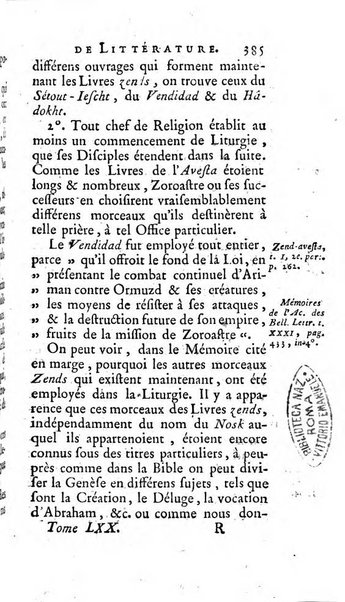 Académie Royale des Inscriptions et Belles Lettres. Mémoires..