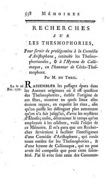 Académie Royale des Inscriptions et Belles Lettres. Mémoires..