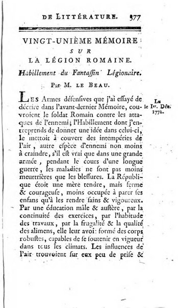 Académie Royale des Inscriptions et Belles Lettres. Mémoires..