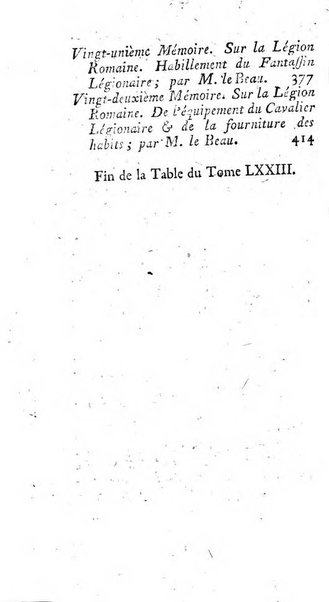 Académie Royale des Inscriptions et Belles Lettres. Mémoires..