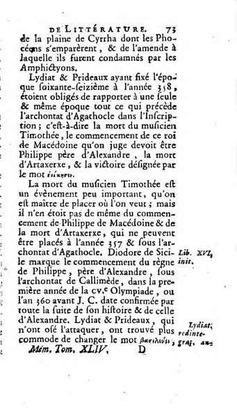 Académie Royale des Inscriptions et Belles Lettres. Mémoires..