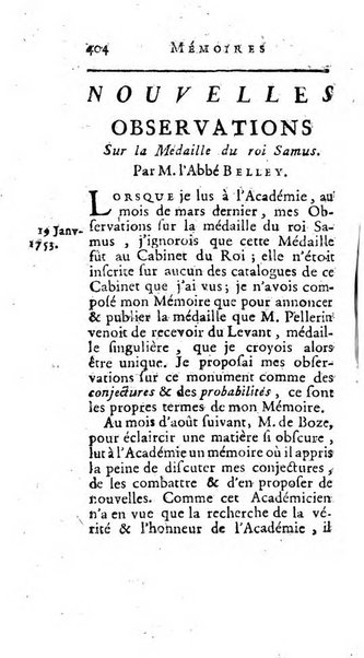 Académie Royale des Inscriptions et Belles Lettres. Mémoires..