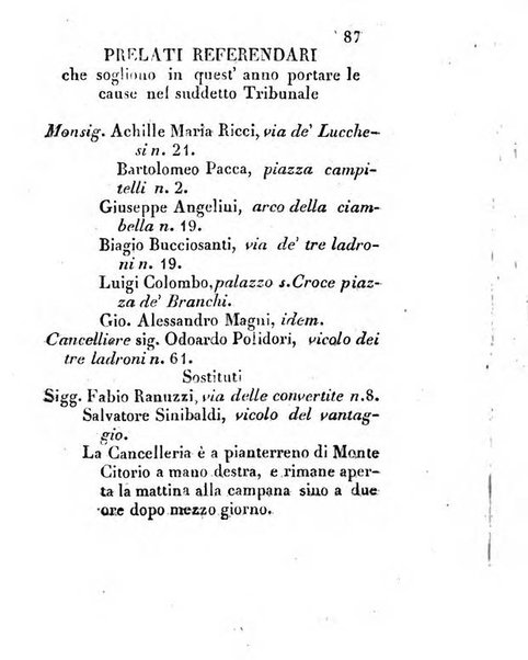 Almanacco letterario scientifico giudiziario commerciale artistico teatrale ec., ossia Grande raccolta di circa 10.000 indirizzi ... di persone