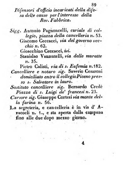 Almanacco letterario scientifico giudiziario commerciale artistico teatrale ec., ossia Grande raccolta di circa 10.000 indirizzi ... di persone