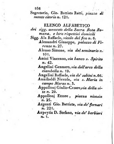 Almanacco letterario scientifico giudiziario commerciale artistico teatrale ec., ossia Grande raccolta di circa 10.000 indirizzi ... di persone