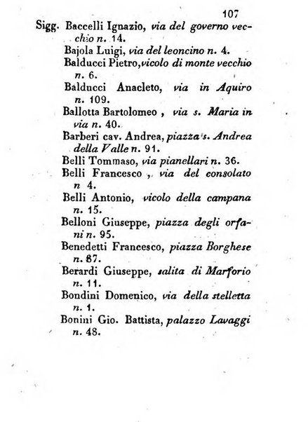 Almanacco letterario scientifico giudiziario commerciale artistico teatrale ec., ossia Grande raccolta di circa 10.000 indirizzi ... di persone