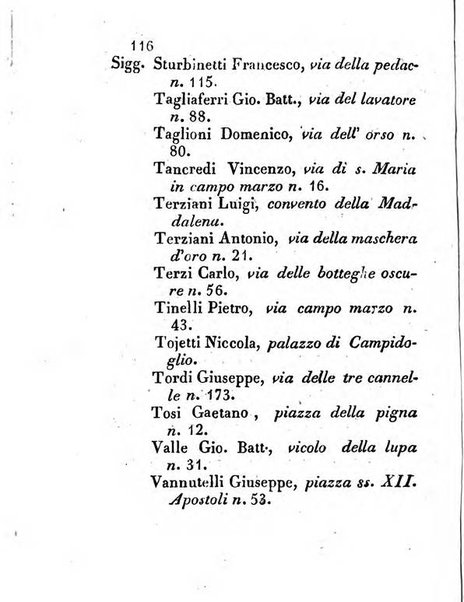 Almanacco letterario scientifico giudiziario commerciale artistico teatrale ec., ossia Grande raccolta di circa 10.000 indirizzi ... di persone