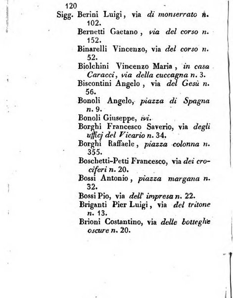 Almanacco letterario scientifico giudiziario commerciale artistico teatrale ec., ossia Grande raccolta di circa 10.000 indirizzi ... di persone