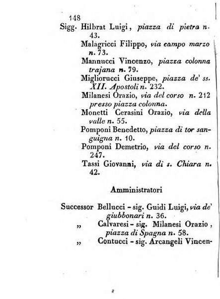 Almanacco letterario scientifico giudiziario commerciale artistico teatrale ec., ossia Grande raccolta di circa 10.000 indirizzi ... di persone