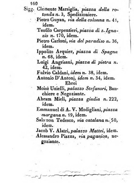 Almanacco letterario scientifico giudiziario commerciale artistico teatrale ec., ossia Grande raccolta di circa 10.000 indirizzi ... di persone