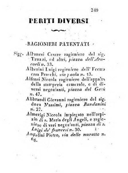 Almanacco letterario scientifico giudiziario commerciale artistico teatrale ec., ossia Grande raccolta di circa 10.000 indirizzi ... di persone