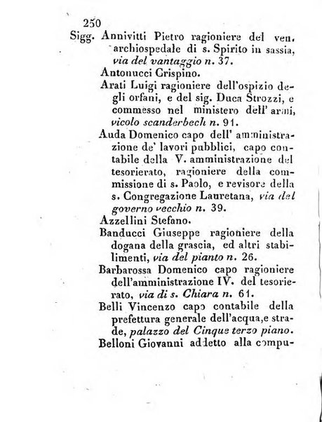 Almanacco letterario scientifico giudiziario commerciale artistico teatrale ec., ossia Grande raccolta di circa 10.000 indirizzi ... di persone