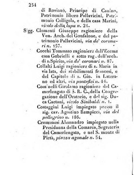 Almanacco letterario scientifico giudiziario commerciale artistico teatrale ec., ossia Grande raccolta di circa 10.000 indirizzi ... di persone