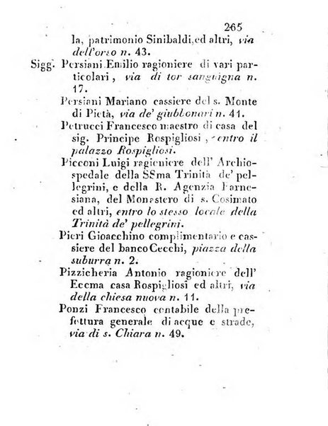 Almanacco letterario scientifico giudiziario commerciale artistico teatrale ec., ossia Grande raccolta di circa 10.000 indirizzi ... di persone