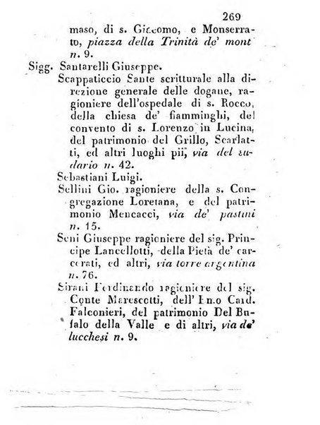 Almanacco letterario scientifico giudiziario commerciale artistico teatrale ec., ossia Grande raccolta di circa 10.000 indirizzi ... di persone