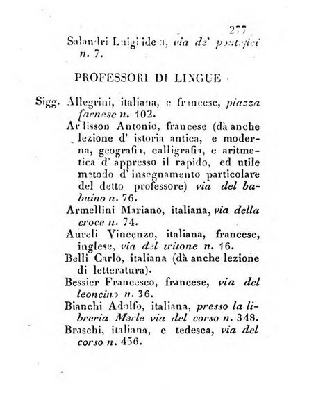 Almanacco letterario scientifico giudiziario commerciale artistico teatrale ec., ossia Grande raccolta di circa 10.000 indirizzi ... di persone