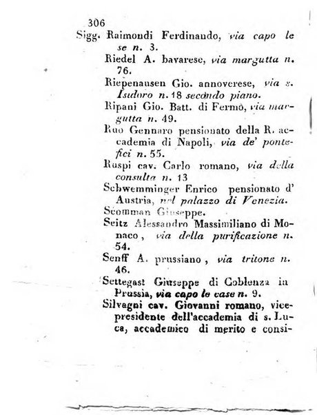 Almanacco letterario scientifico giudiziario commerciale artistico teatrale ec., ossia Grande raccolta di circa 10.000 indirizzi ... di persone