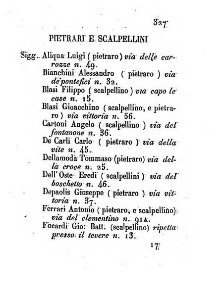 Almanacco letterario scientifico giudiziario commerciale artistico teatrale ec., ossia Grande raccolta di circa 10.000 indirizzi ... di persone