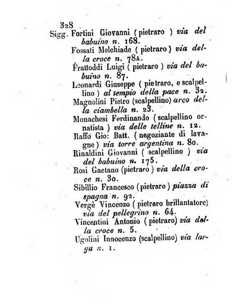 Almanacco letterario scientifico giudiziario commerciale artistico teatrale ec., ossia Grande raccolta di circa 10.000 indirizzi ... di persone