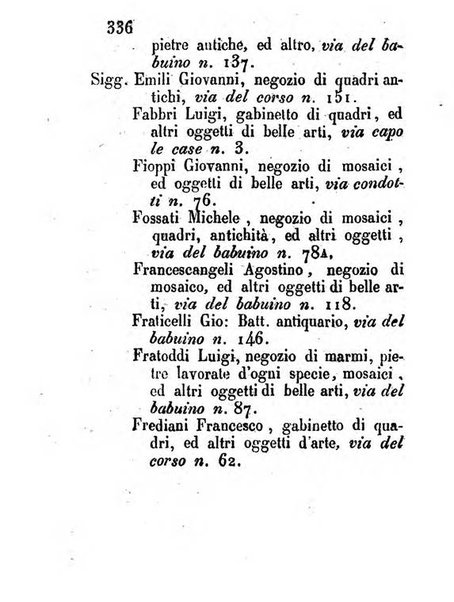 Almanacco letterario scientifico giudiziario commerciale artistico teatrale ec., ossia Grande raccolta di circa 10.000 indirizzi ... di persone