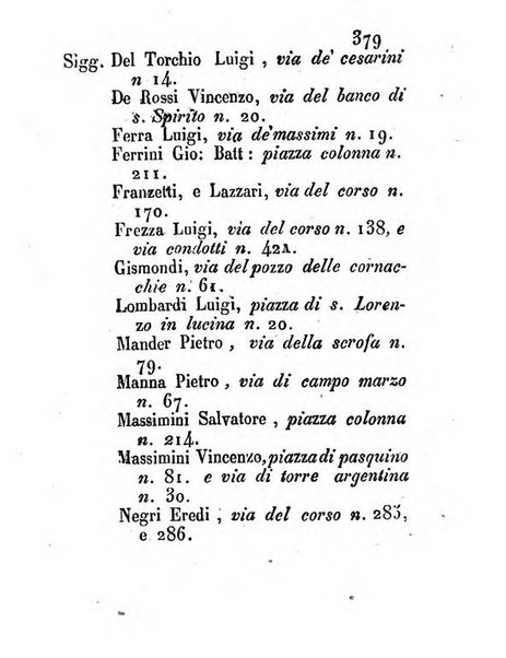 Almanacco letterario scientifico giudiziario commerciale artistico teatrale ec., ossia Grande raccolta di circa 10.000 indirizzi ... di persone