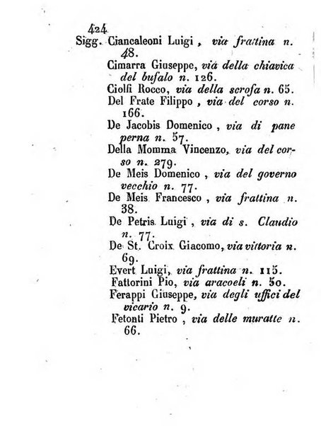 Almanacco letterario scientifico giudiziario commerciale artistico teatrale ec., ossia Grande raccolta di circa 10.000 indirizzi ... di persone