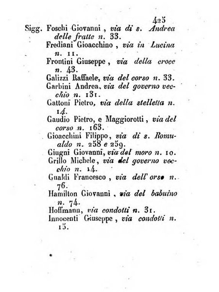 Almanacco letterario scientifico giudiziario commerciale artistico teatrale ec., ossia Grande raccolta di circa 10.000 indirizzi ... di persone