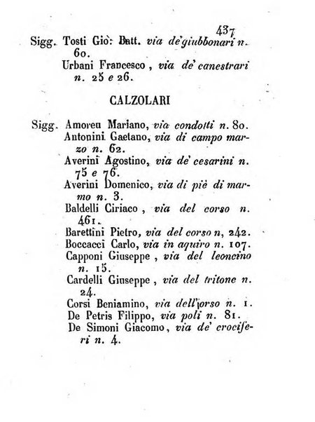 Almanacco letterario scientifico giudiziario commerciale artistico teatrale ec., ossia Grande raccolta di circa 10.000 indirizzi ... di persone