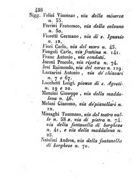 Almanacco letterario scientifico giudiziario commerciale artistico teatrale ec., ossia Grande raccolta di circa 10.000 indirizzi ... di persone