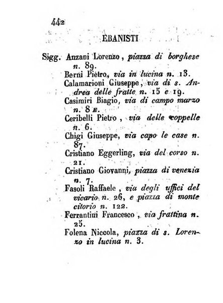 Almanacco letterario scientifico giudiziario commerciale artistico teatrale ec., ossia Grande raccolta di circa 10.000 indirizzi ... di persone