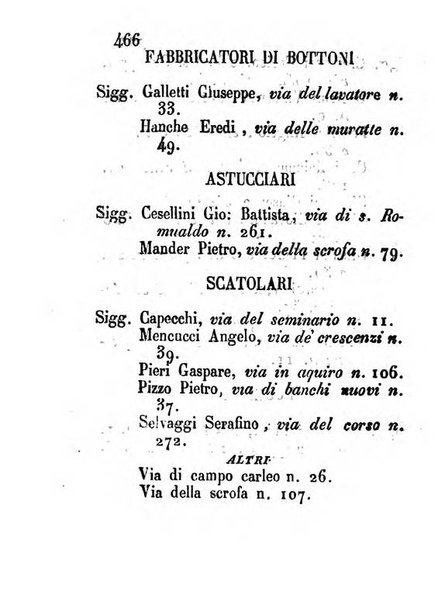 Almanacco letterario scientifico giudiziario commerciale artistico teatrale ec., ossia Grande raccolta di circa 10.000 indirizzi ... di persone