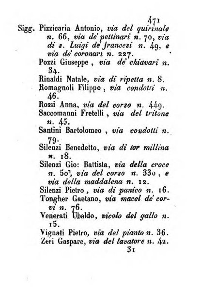 Almanacco letterario scientifico giudiziario commerciale artistico teatrale ec., ossia Grande raccolta di circa 10.000 indirizzi ... di persone