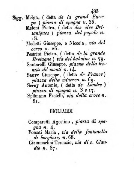 Almanacco letterario scientifico giudiziario commerciale artistico teatrale ec., ossia Grande raccolta di circa 10.000 indirizzi ... di persone