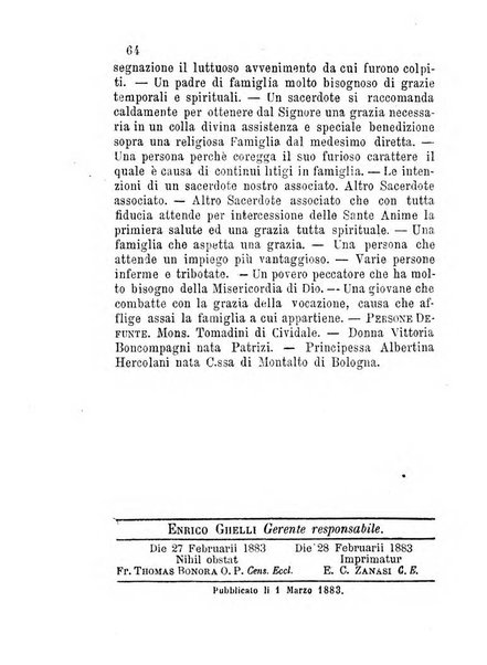 L'eco del Purgatorio pubblicazione mensuale indirizzata al suffragio de' fedeli defunti