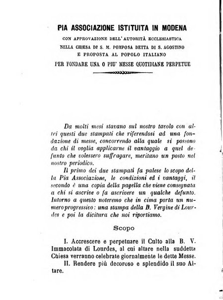 L'eco del Purgatorio pubblicazione mensuale indirizzata al suffragio de' fedeli defunti