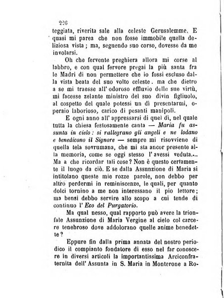 L'eco del Purgatorio pubblicazione mensuale indirizzata al suffragio de' fedeli defunti