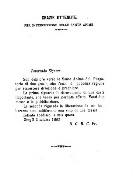 L'eco del Purgatorio pubblicazione mensuale indirizzata al suffragio de' fedeli defunti