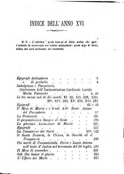 L'eco del Purgatorio pubblicazione mensuale indirizzata al suffragio de' fedeli defunti