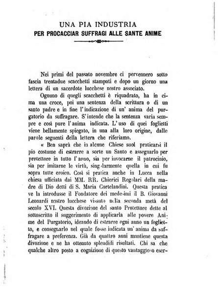 L'eco del Purgatorio pubblicazione mensuale indirizzata al suffragio de' fedeli defunti