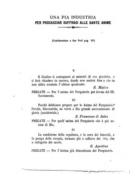 L'eco del Purgatorio pubblicazione mensuale indirizzata al suffragio de' fedeli defunti