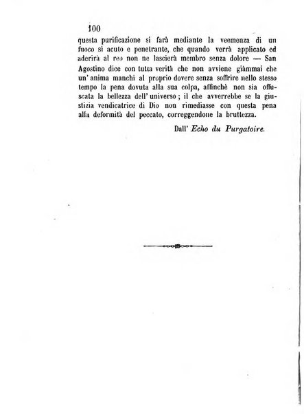 L'eco del Purgatorio pubblicazione mensuale indirizzata al suffragio de' fedeli defunti