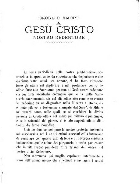 L'eco del Purgatorio pubblicazione mensuale indirizzata al suffragio de' fedeli defunti